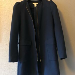 H&M dark blue coat